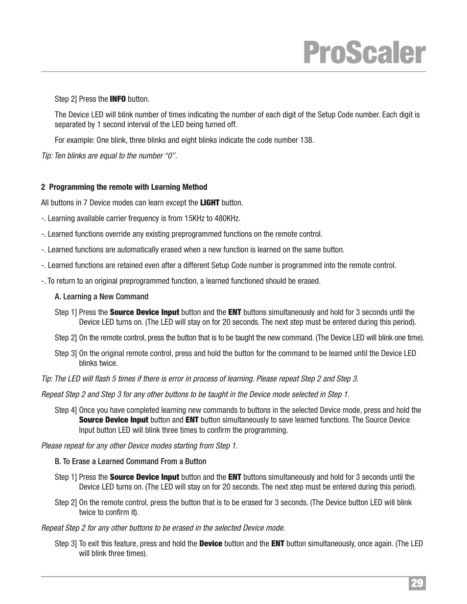 Proscaler | Wolf Appliance Company High Definition Video Processor DCL-200FD User Manual | Page 30 / 57