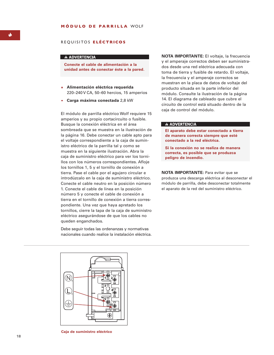 Wolf Appliance Company ICBIG15/S User Manual | Page 18 / 40