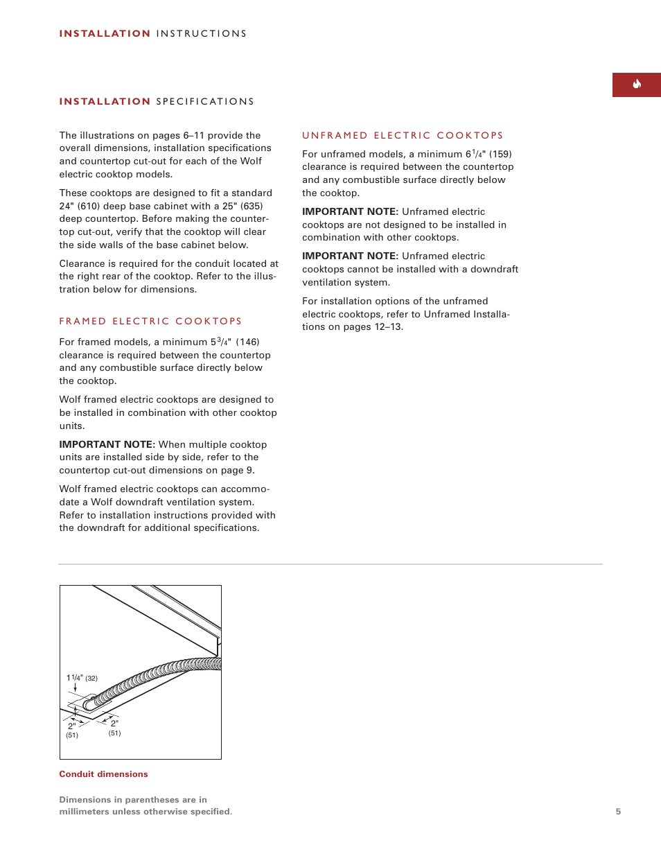 Wolf Appliance Company CT15E User Manual | Page 5 / 20