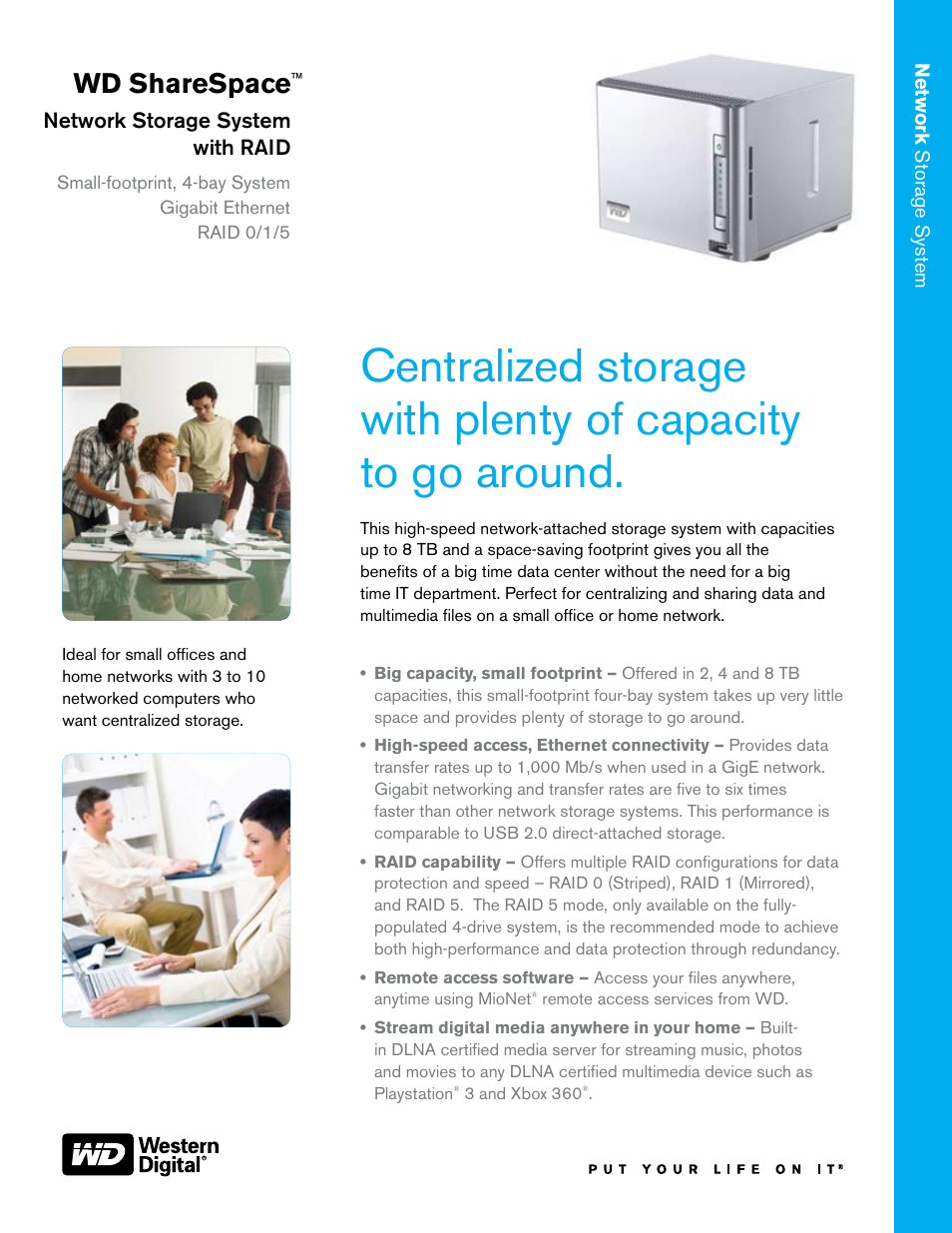 Western Digital ShareSpace WDA4NC80000 User Manual | 2 pages