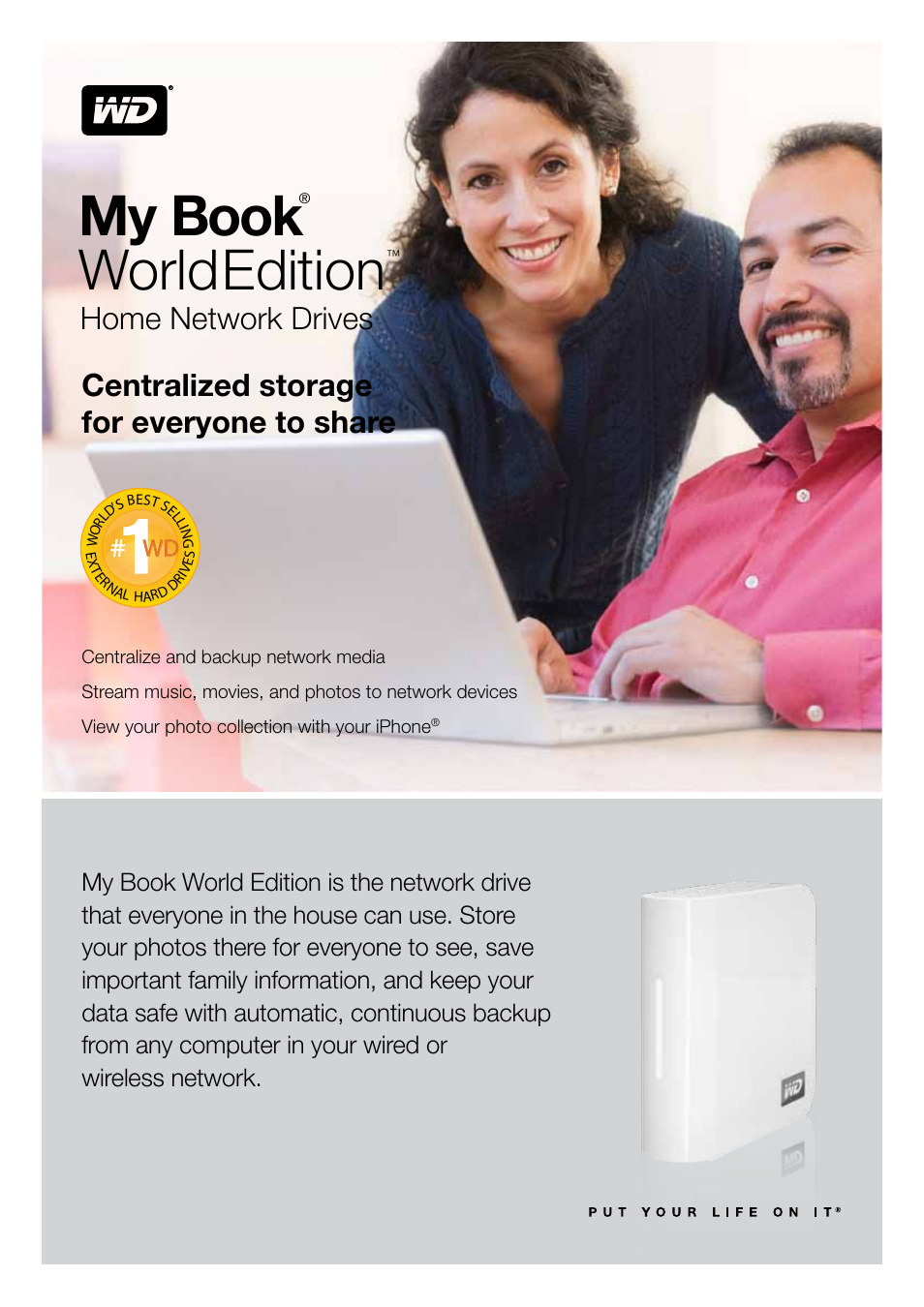 Western Digital My Book World Edition WDH1NC20000 User Manual | 2 pages