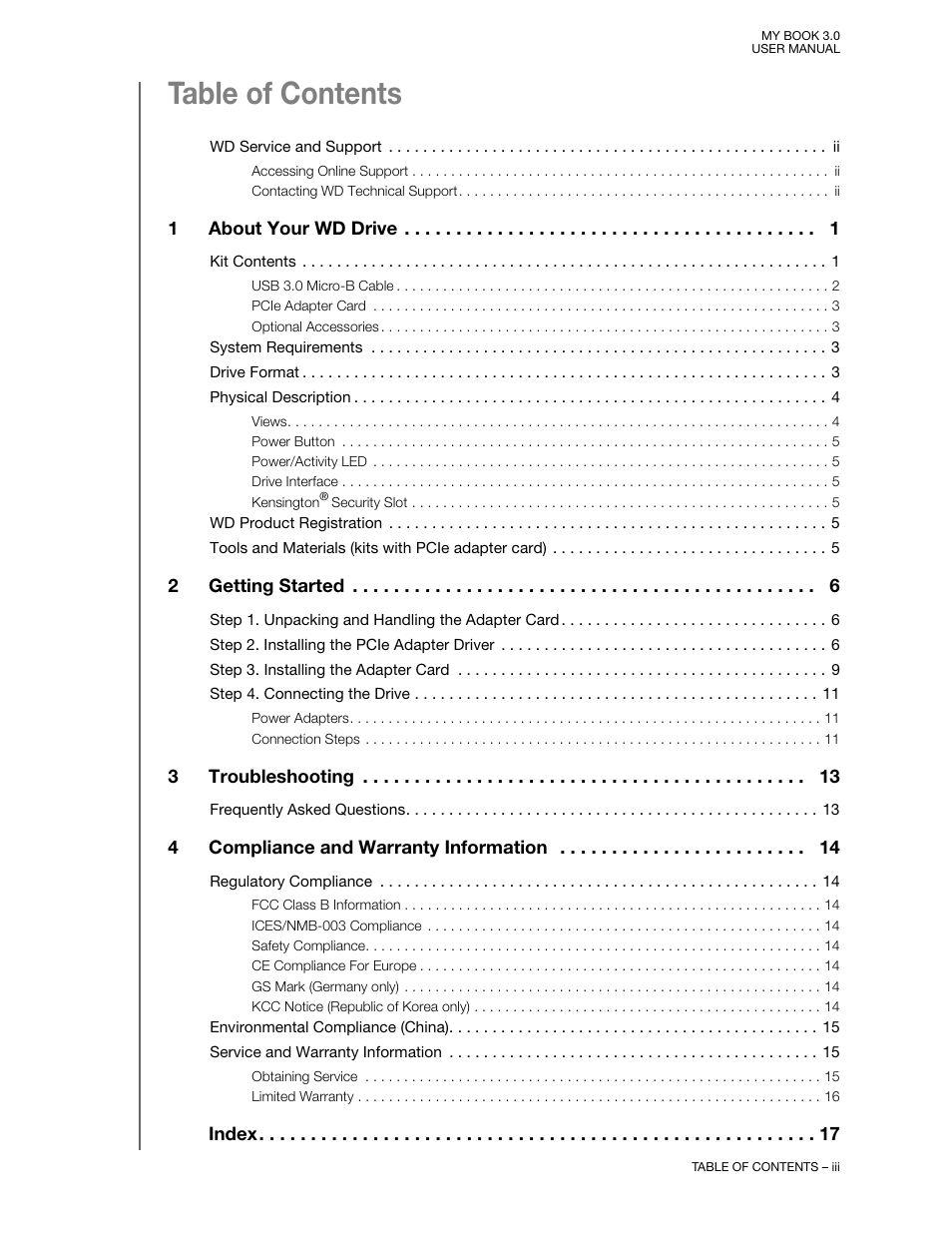 Western Digital MY BOOK 3 User Manual | Page 3 / 21