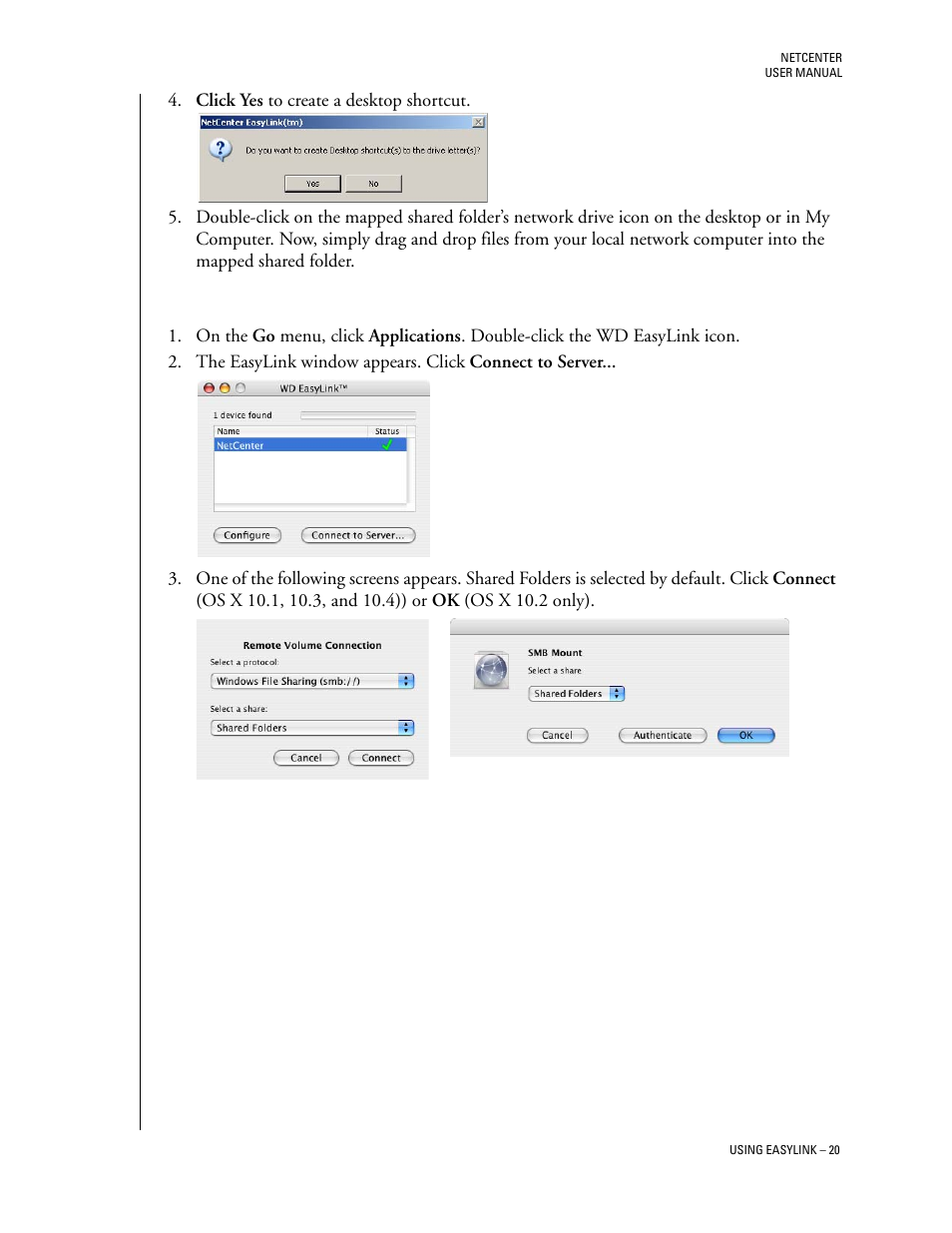 Macintosh | Western Digital Network hard drive User Manual | Page 24 / 63