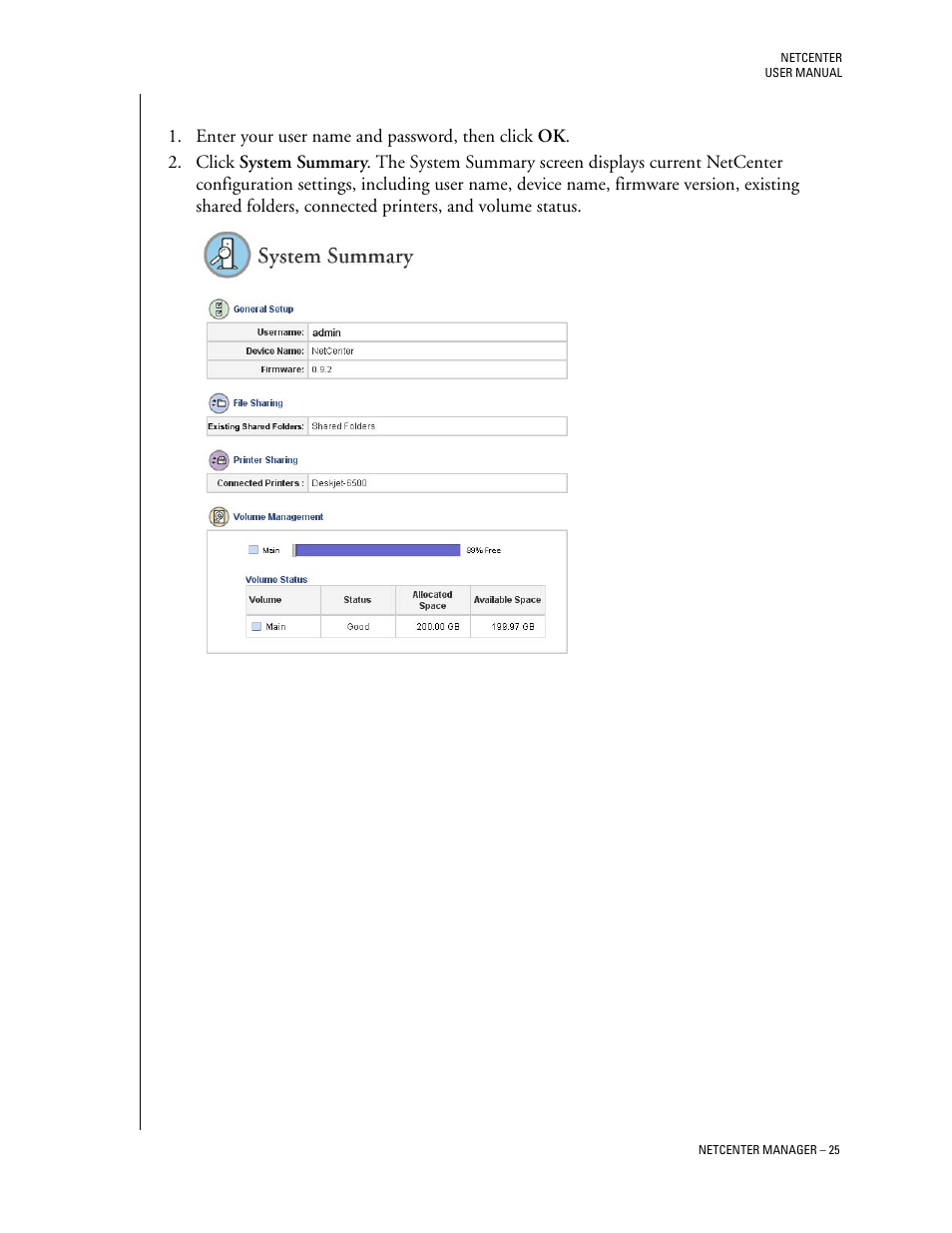 System summary | Western Digital Network hard drive User Manual | Page 29 / 63