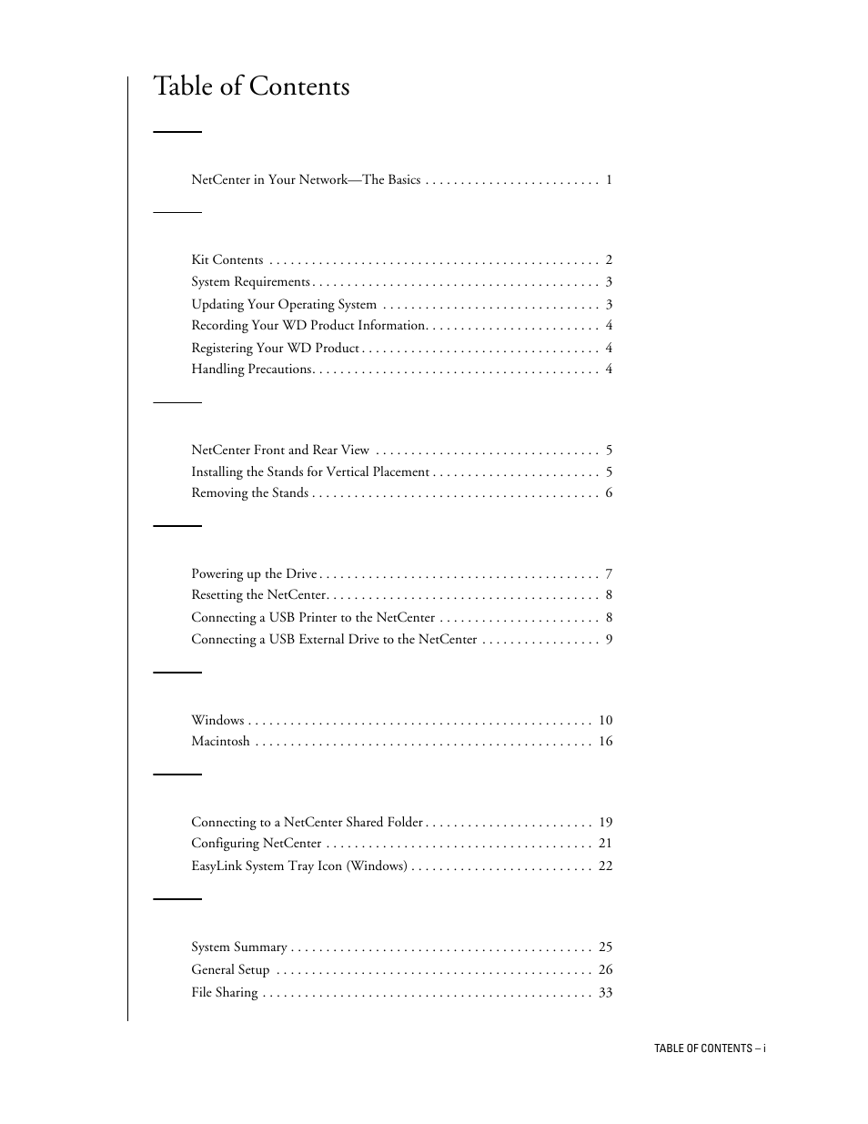 Western Digital Network hard drive User Manual | Page 3 / 63