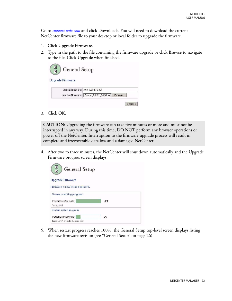 Upgrade firmware | Western Digital Network hard drive User Manual | Page 36 / 63