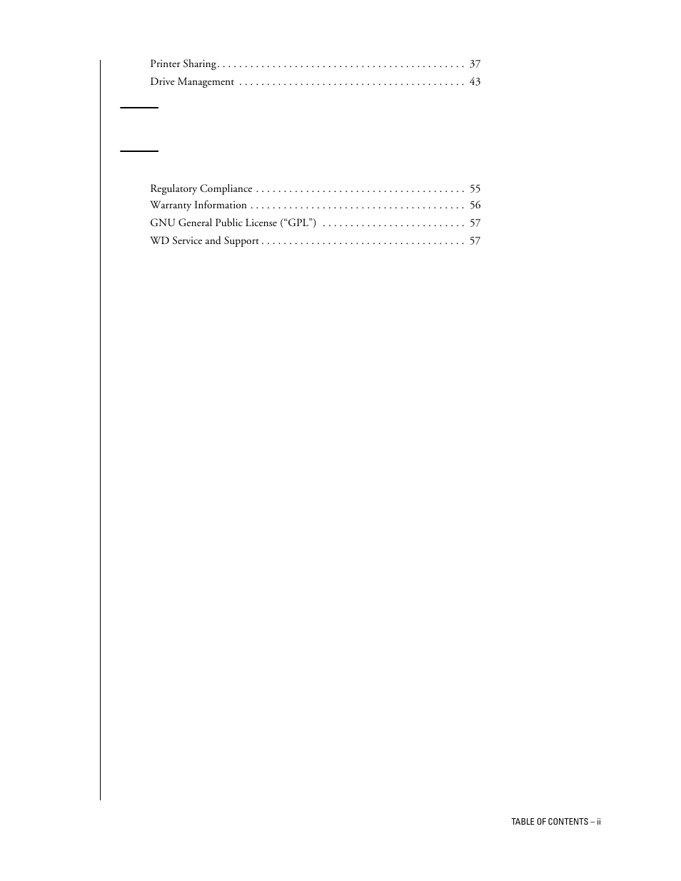 8 troubleshooting, 9 appendix | Western Digital Network hard drive User Manual | Page 4 / 63