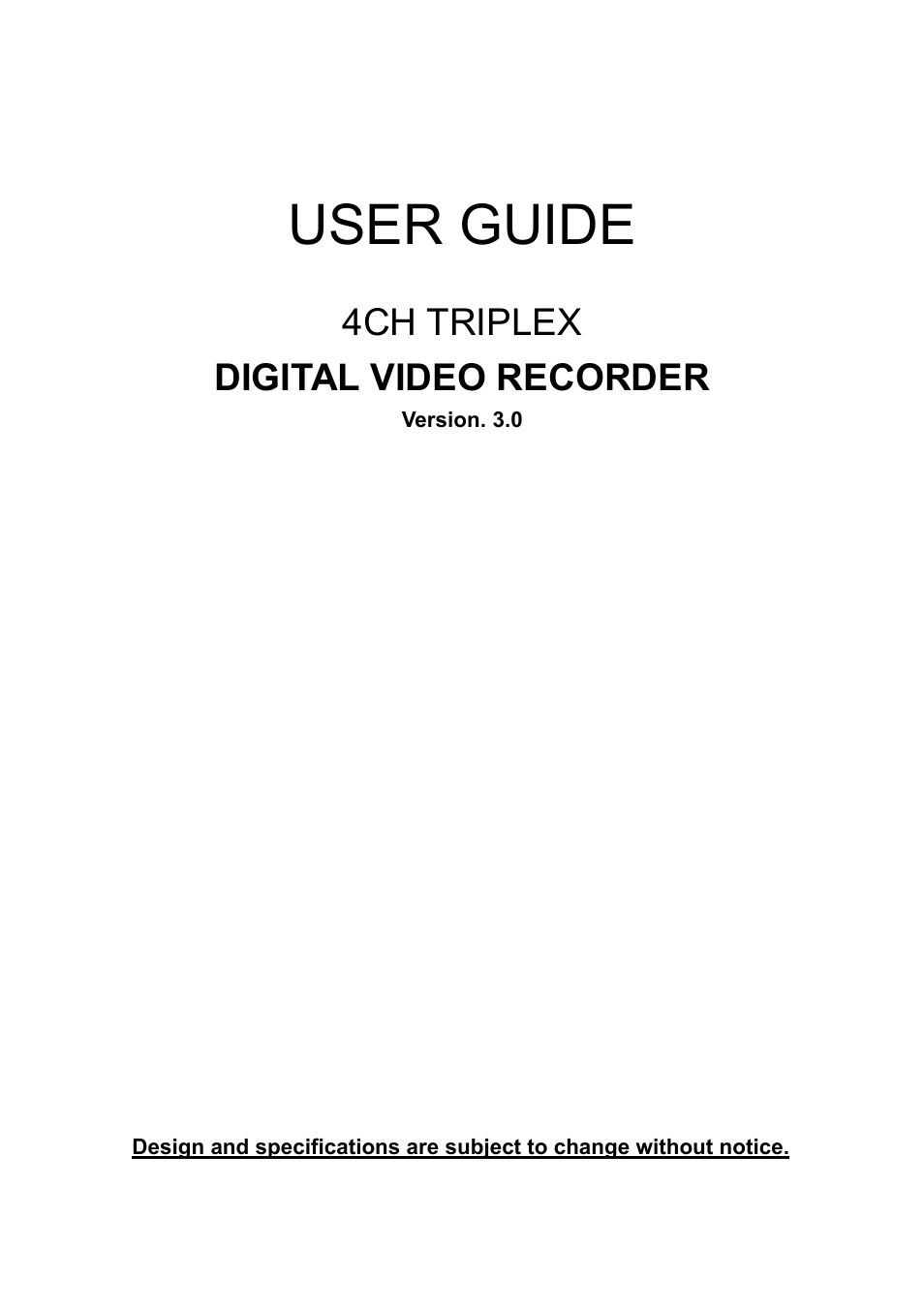 Western Digital 4CH TRIPLEX User Manual | 87 pages