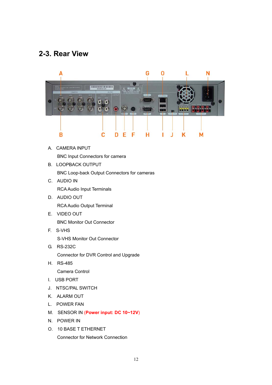 3. rear view | Western Digital 4CH TRIPLEX User Manual | Page 12 / 87