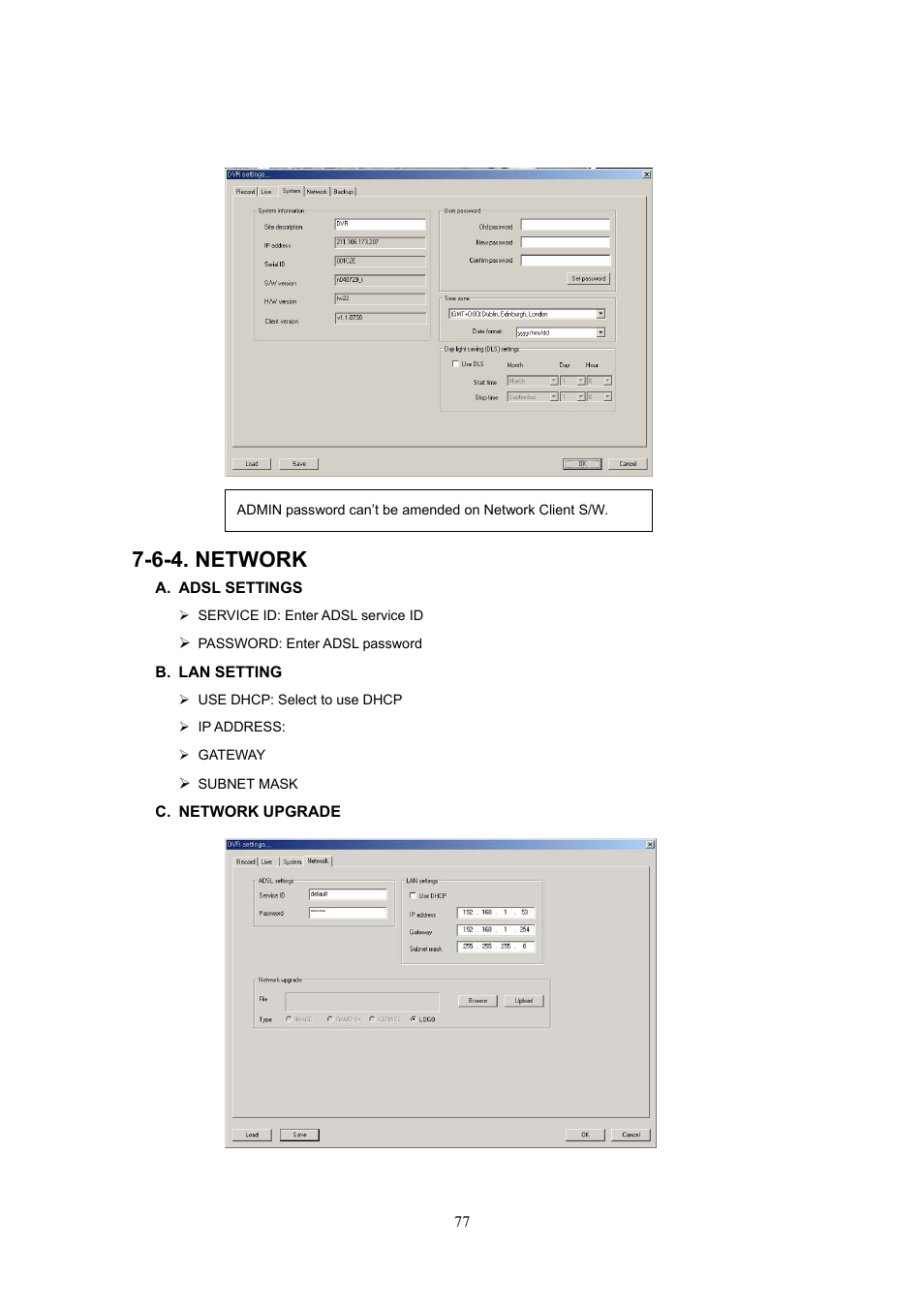 6-4. network | Western Digital 4CH TRIPLEX User Manual | Page 77 / 87
