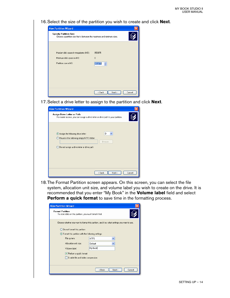 Western Digital My Book Studio Edition II User Manual | Page 17 / 38