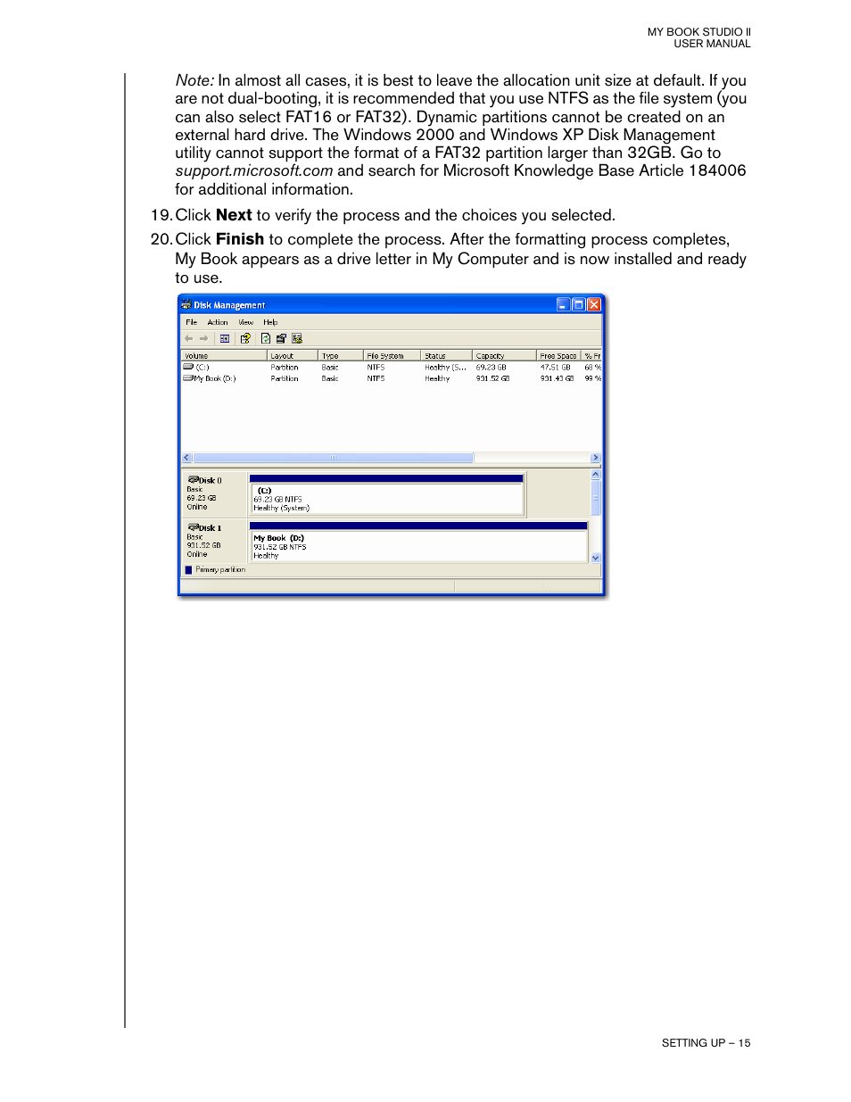 Western Digital My Book Studio Edition II User Manual | Page 18 / 38