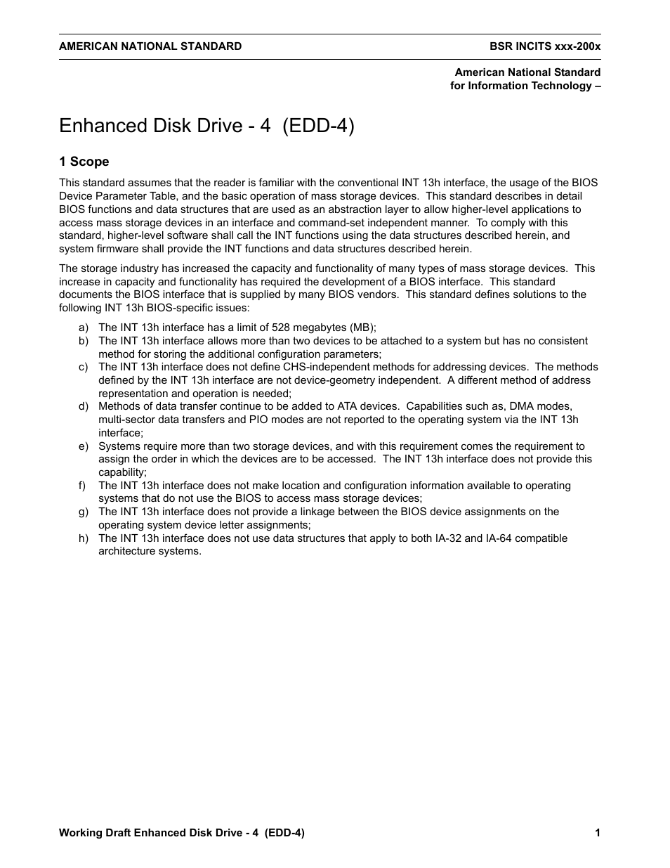 1 scope, Enhanced disk drive - 4 (edd-4) | Western Digital T13/2132-D User Manual | Page 13 / 86