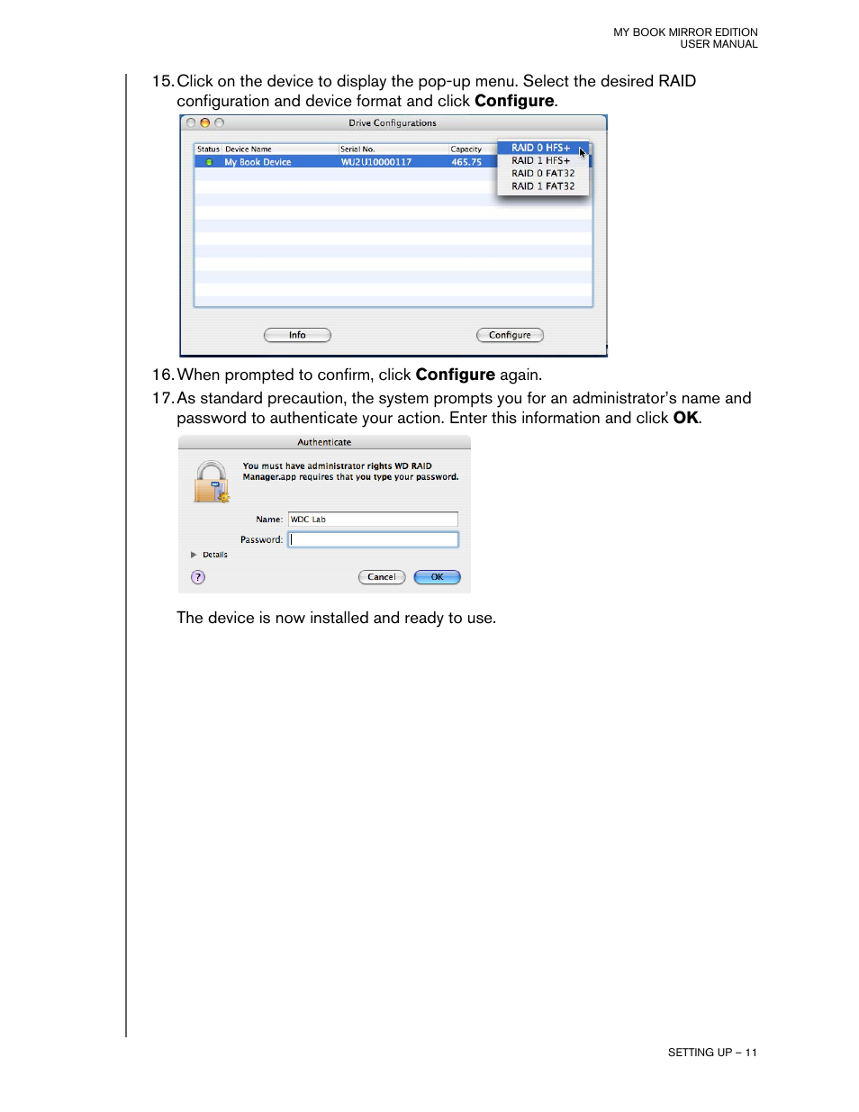 Western Digital My Book Mirror Edition User Manual | Page 14 / 31