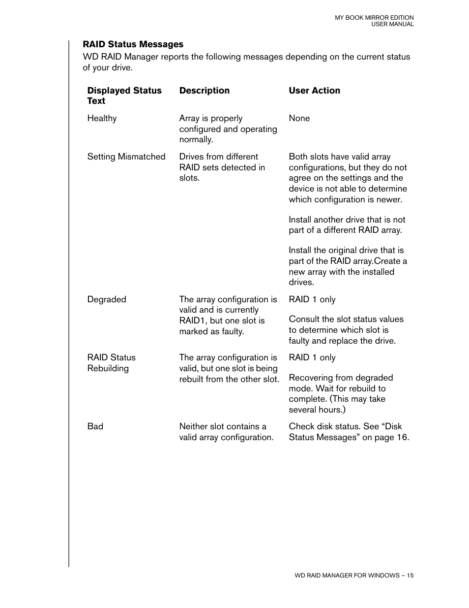 Western Digital My Book Mirror Edition User Manual | Page 18 / 31