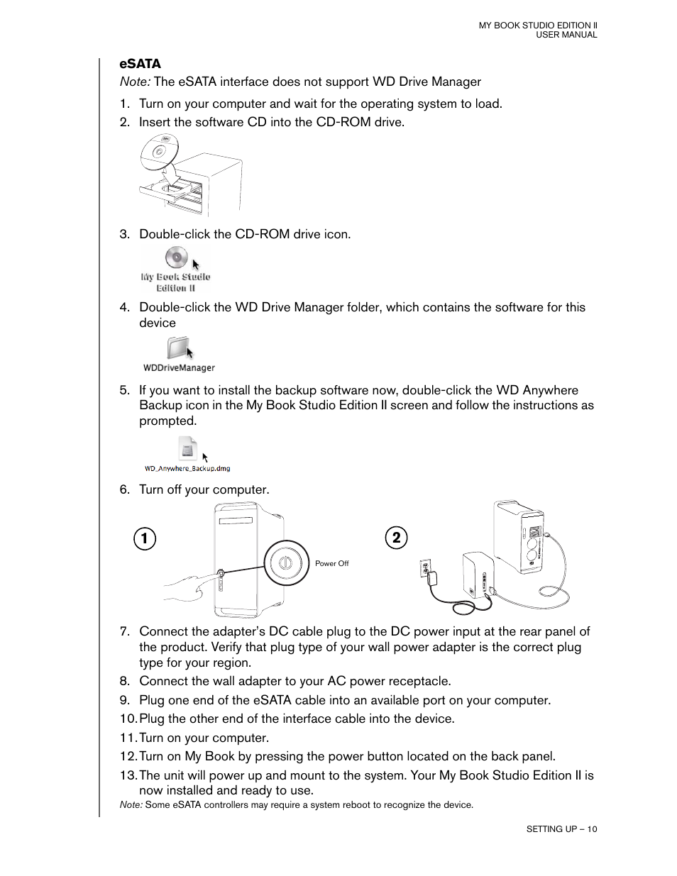 Esata | Western Digital Studio Edition II User Manual | Page 13 / 38