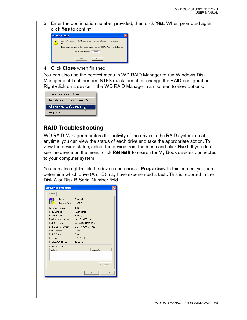 Raid troubleshooting | Western Digital Studio Edition II User Manual | Page 26 / 38