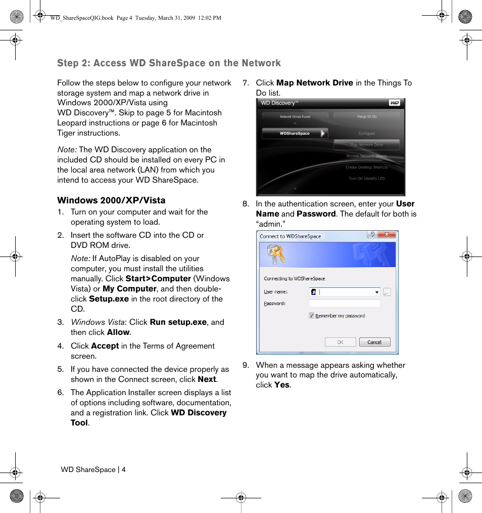 Western Digital WD ShareSpace User Manual | Page 6 / 9