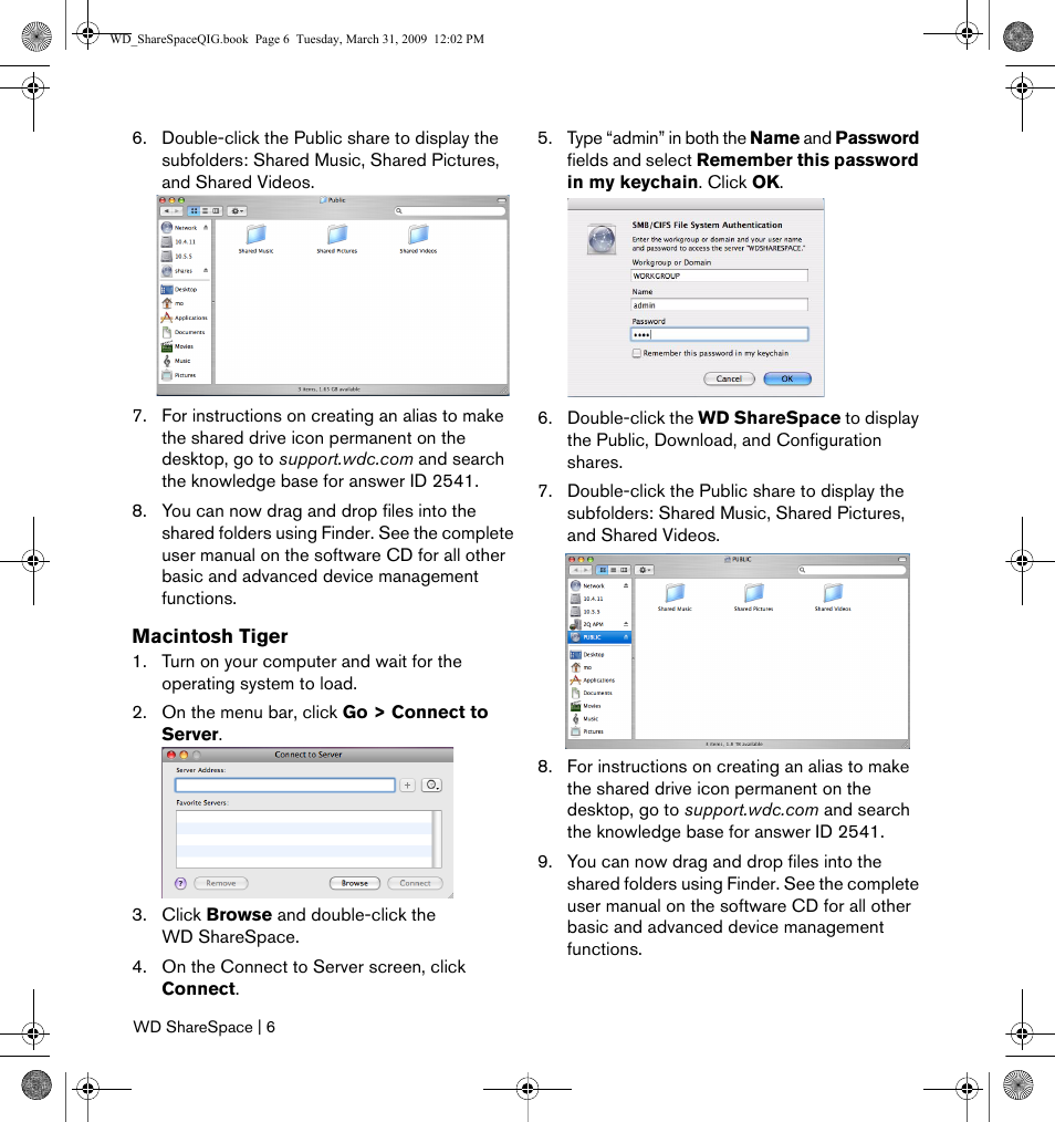 Western Digital WD ShareSpace User Manual | Page 8 / 9