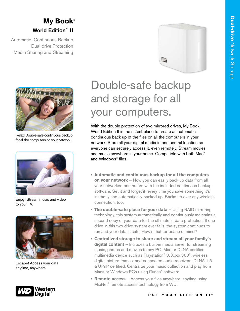 Western Digital My Book World Edition II User Manual | 2 pages