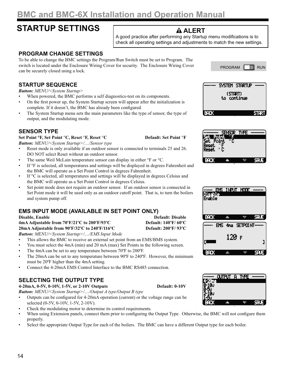 Alert | Weil-McLain BMC-6X User Manual | Page 14 / 32