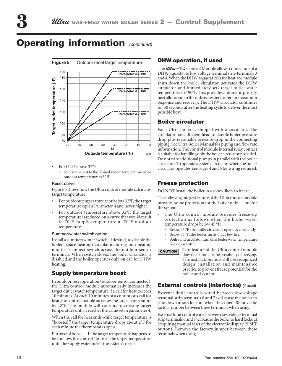 Operating information, 2 — control supplement | Weil-McLain -230 User Manual | Page 10 / 28