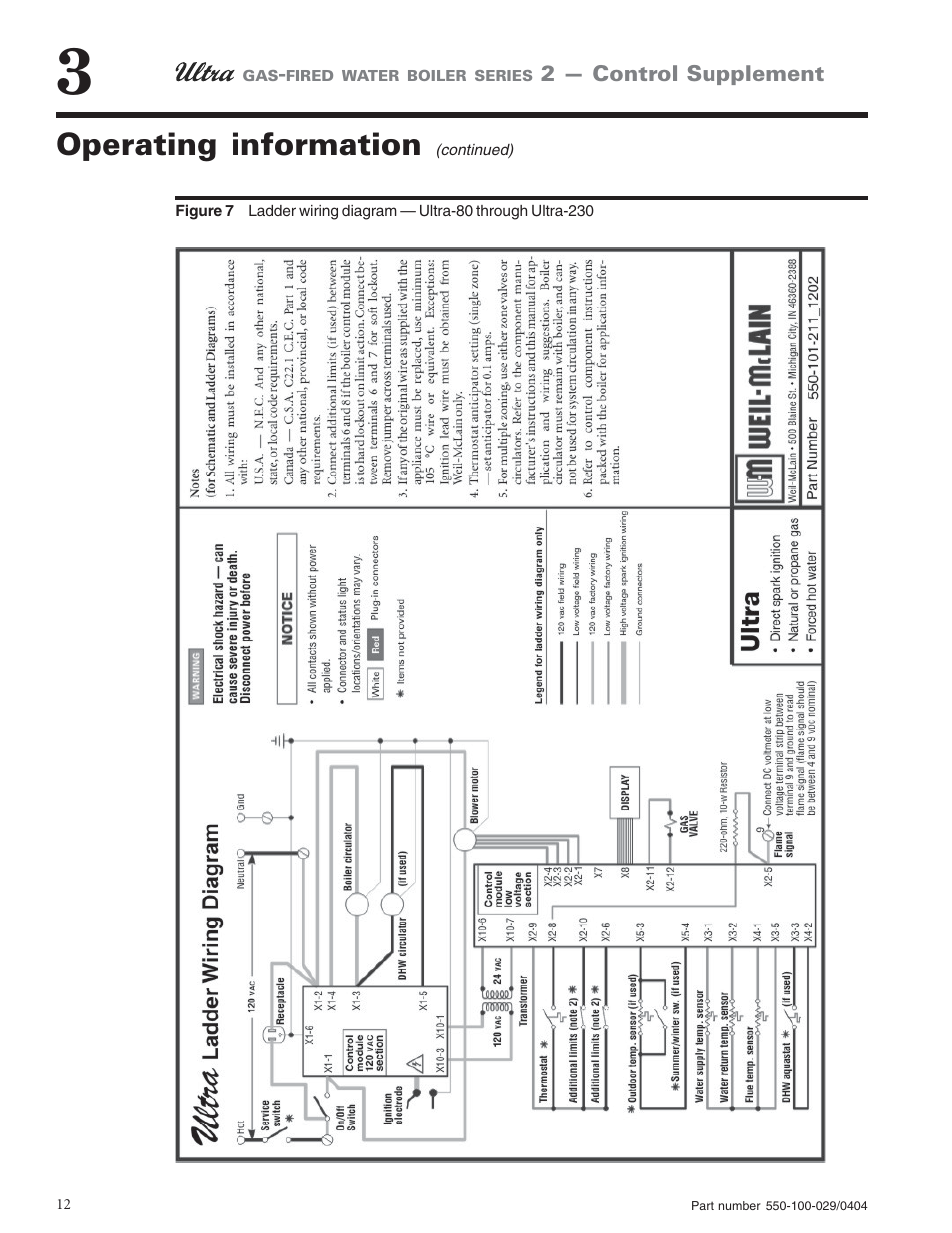 Operating information | Weil-McLain -230 User Manual | Page 12 / 28