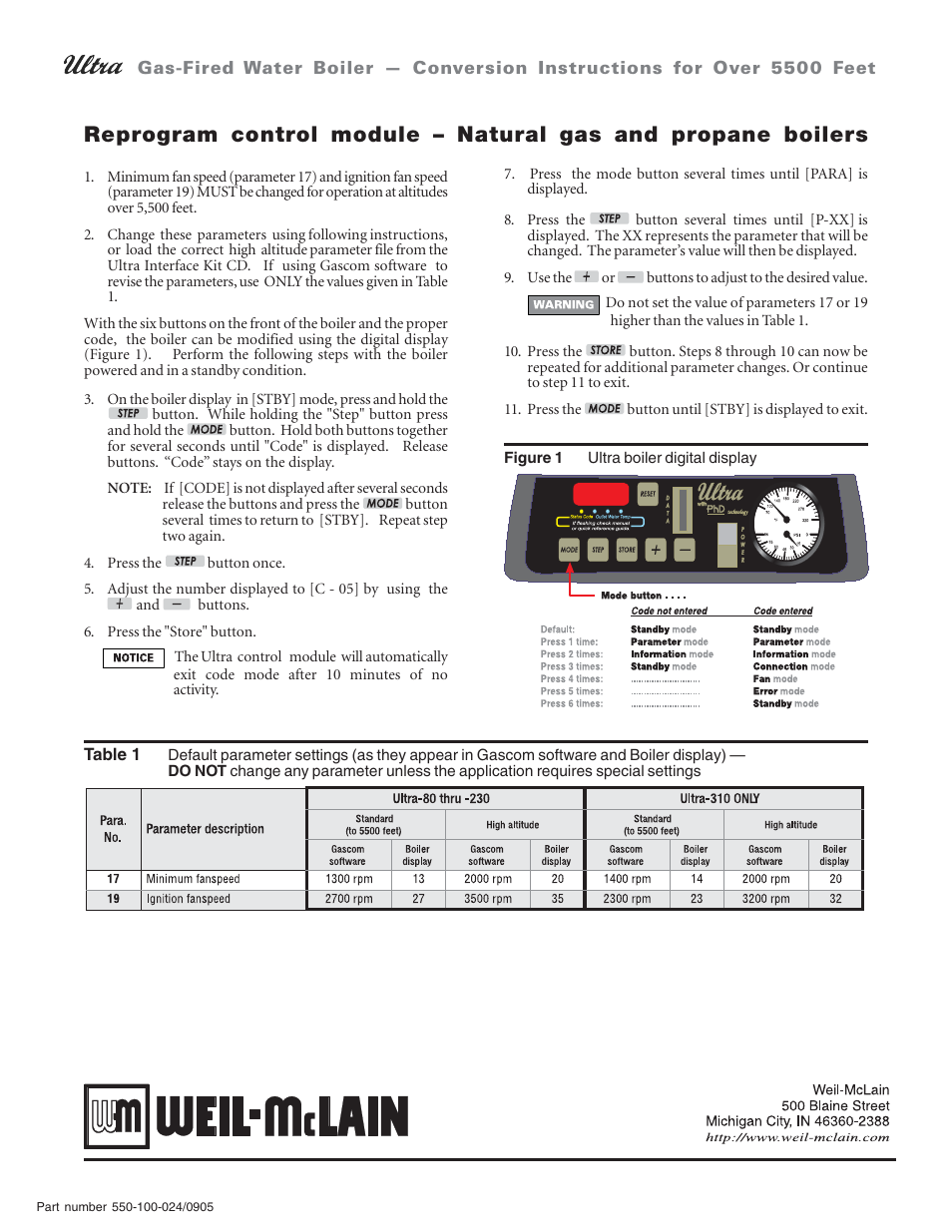 Weil-McLain ULTRA 155 User Manual | Page 2 / 2