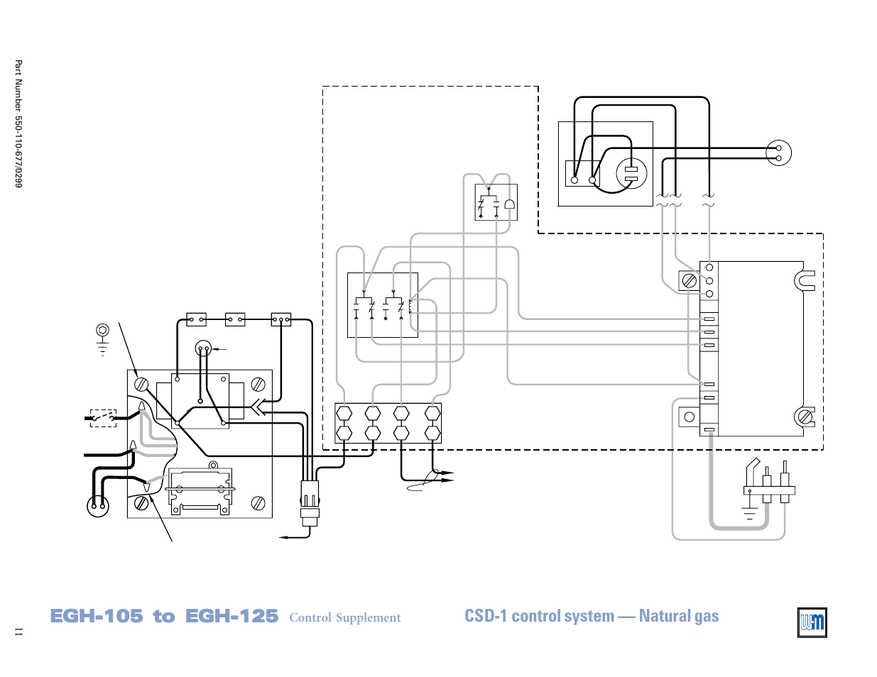 Schematic wiring diagram, Control supplement | Weil-McLain EGH-125 User Manual | Page 11 / 36