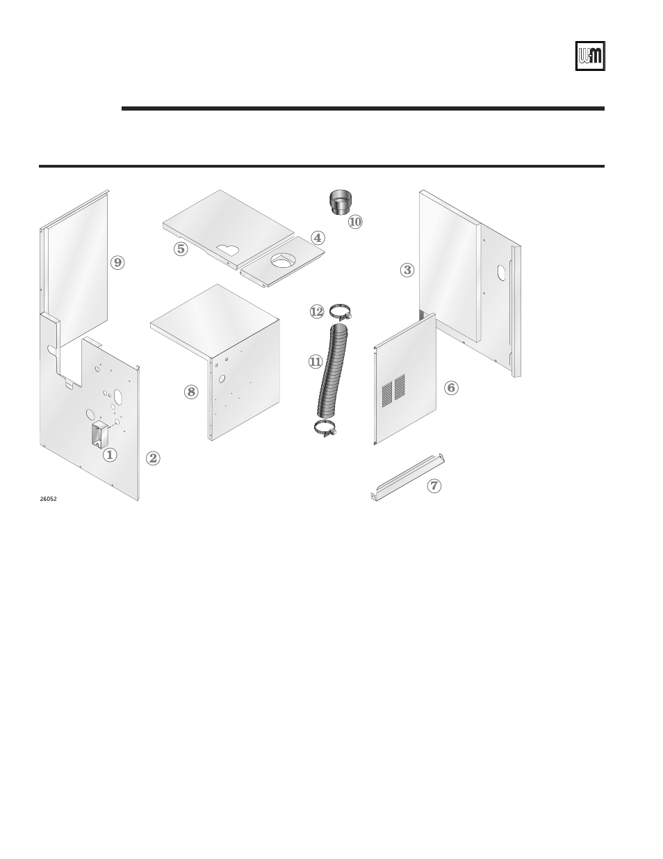 Replacement parts — jacket | Weil-McLain GOLD CGS 550-110-260/0508 User Manual | Page 58 / 64