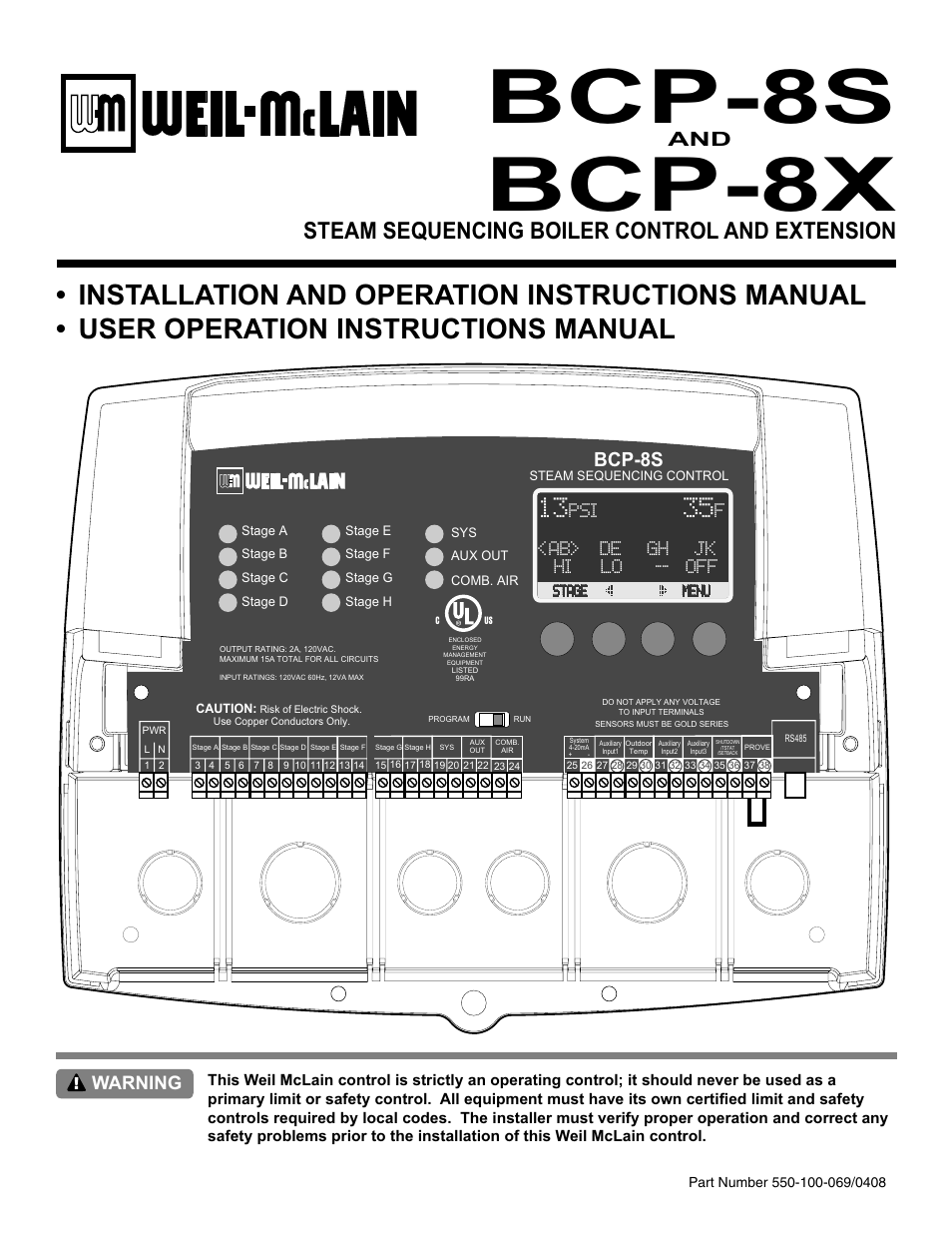 Weil-McLain BCP-8X User Manual | 28 pages