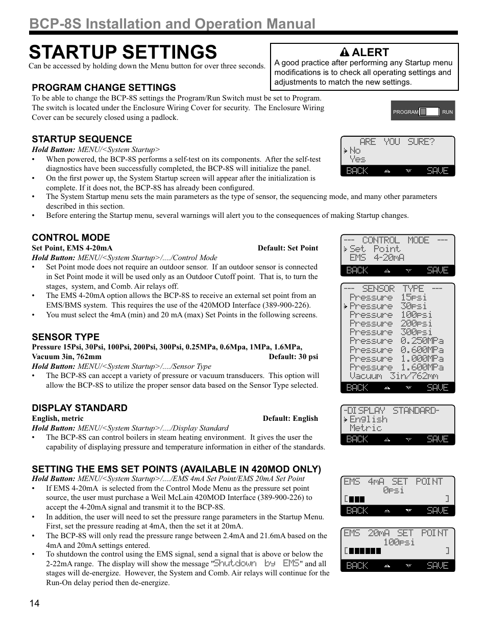 36,qvwdoodwlrqdqg2shudwlrq0dqxdo | Weil-McLain BCP-8X User Manual | Page 14 / 28