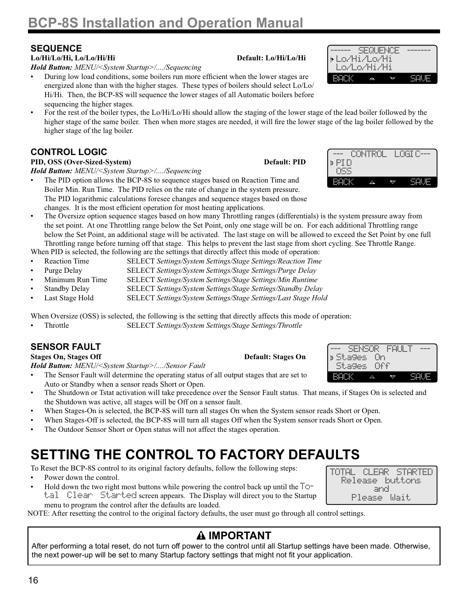 36,qvwdoodwlrqdqg2shudwlrq0dqxdo | Weil-McLain BCP-8X User Manual | Page 16 / 28