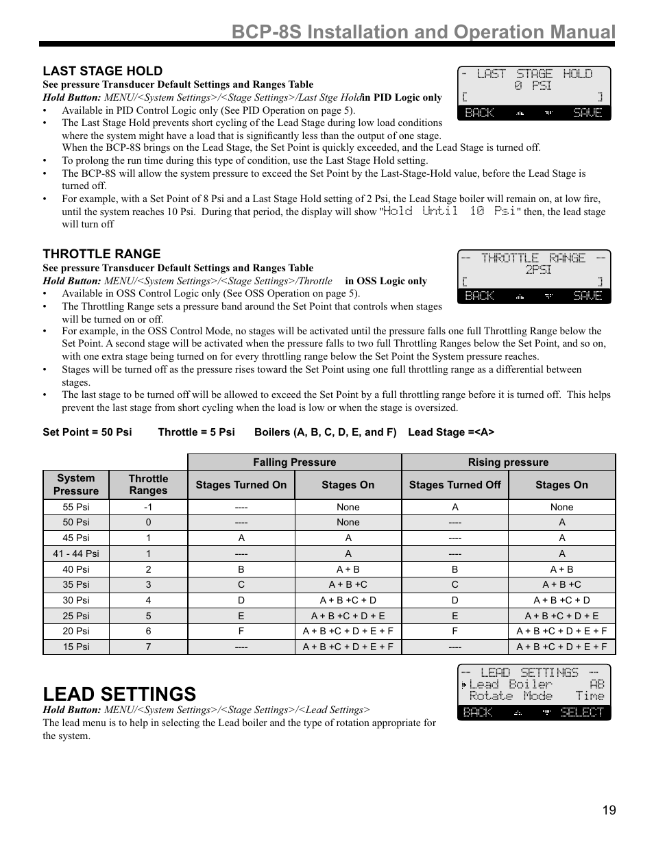 36,qvwdoodwlrqdqg2shudwlrq0dqxdo | Weil-McLain BCP-8X User Manual | Page 19 / 28