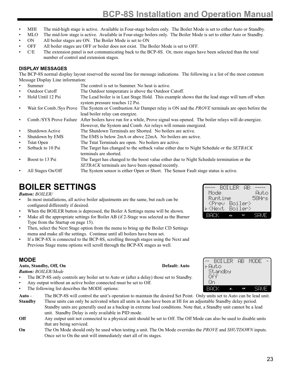 36,qvwdoodwlrqdqg2shudwlrq0dqxdo | Weil-McLain BCP-8X User Manual | Page 23 / 28
