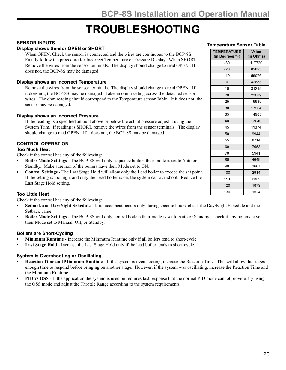 36,qvwdoodwlrqdqg2shudwlrq0dqxdo | Weil-McLain BCP-8X User Manual | Page 25 / 28