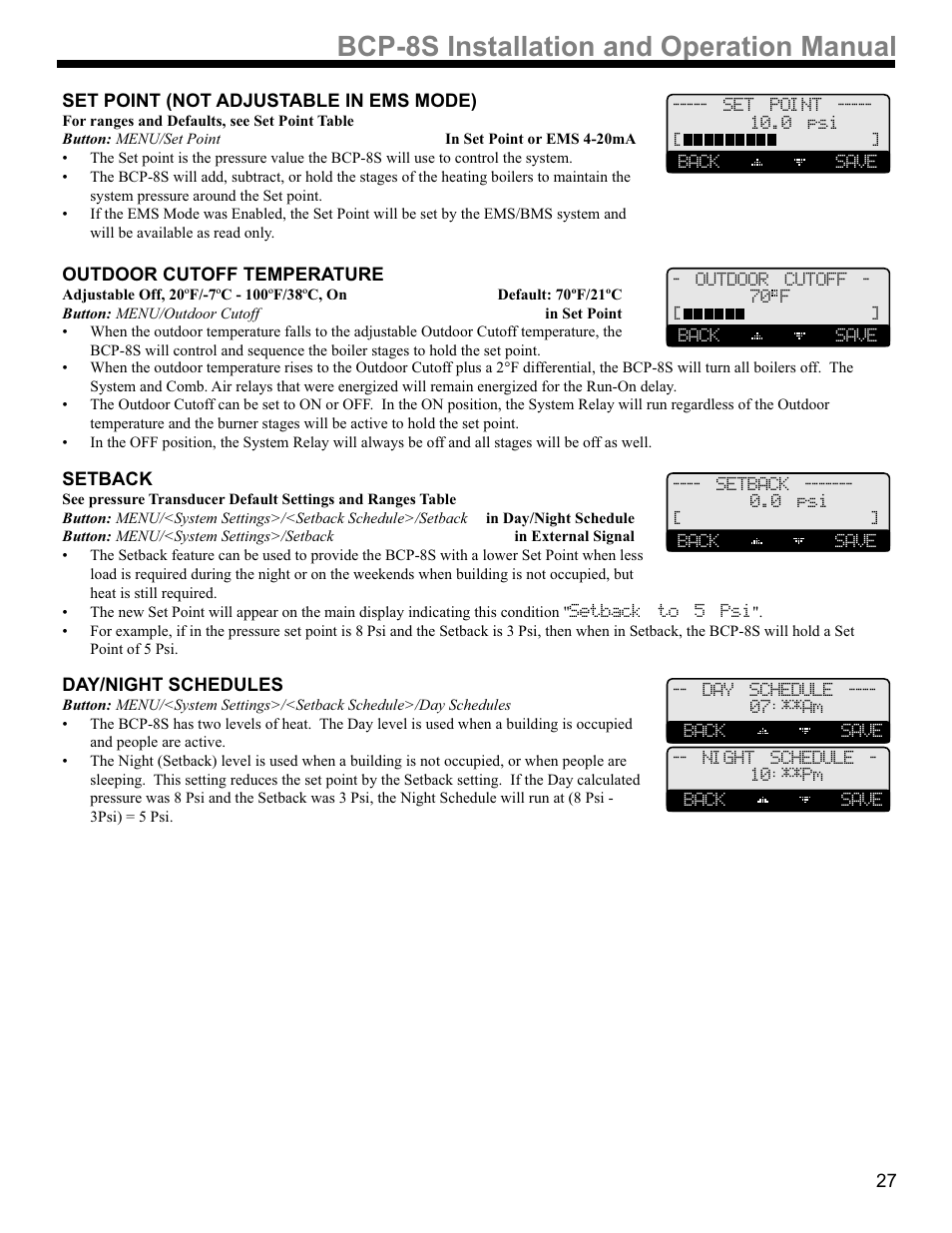 36,qvwdoodwlrqdqg2shudwlrq0dqxdo | Weil-McLain BCP-8X User Manual | Page 27 / 28