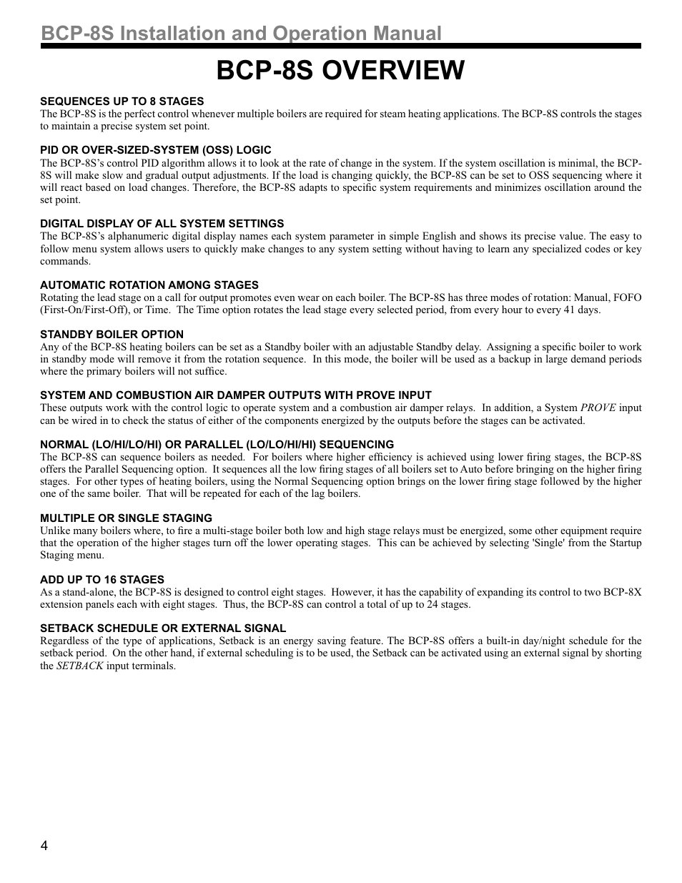 36,qvwdoodwlrqdqg2shudwlrq0dqxdo | Weil-McLain BCP-8X User Manual | Page 4 / 28
