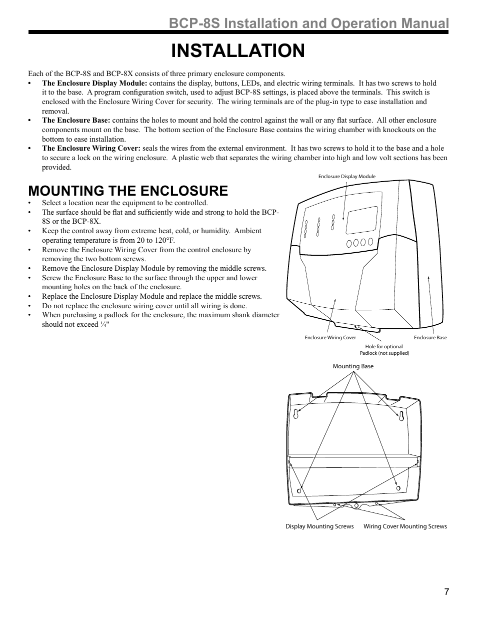 36,qvwdoodwlrqdqg2shudwlrq0dqxdo | Weil-McLain BCP-8X User Manual | Page 7 / 28