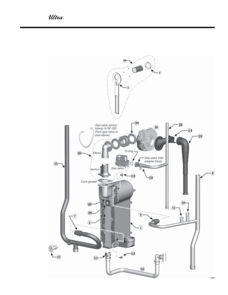 Replacement parts | Weil-McLain ULTRA 80  EN User Manual | Page 39 / 44
