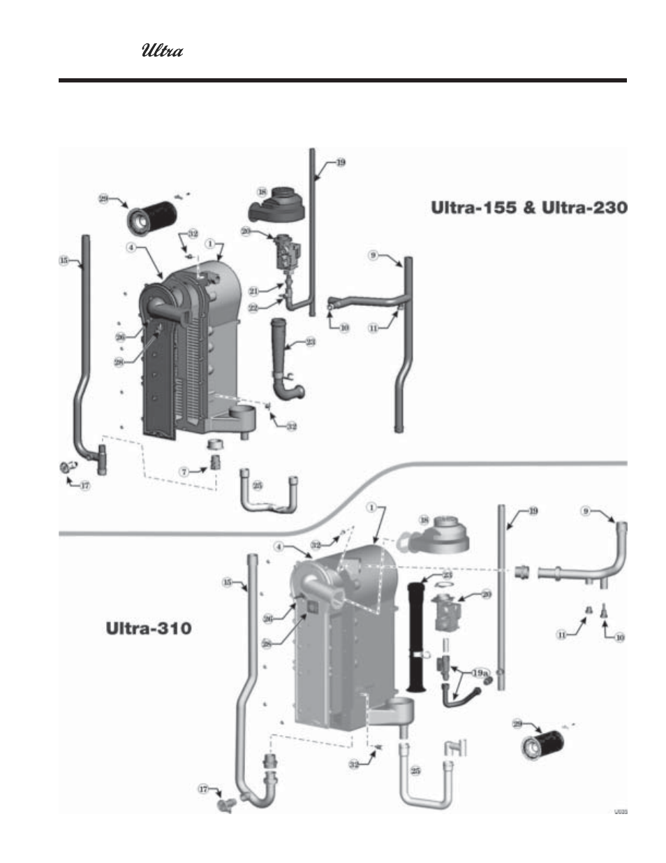 Replacement parts | Weil-McLain ULTRA 80  EN User Manual | Page 41 / 44