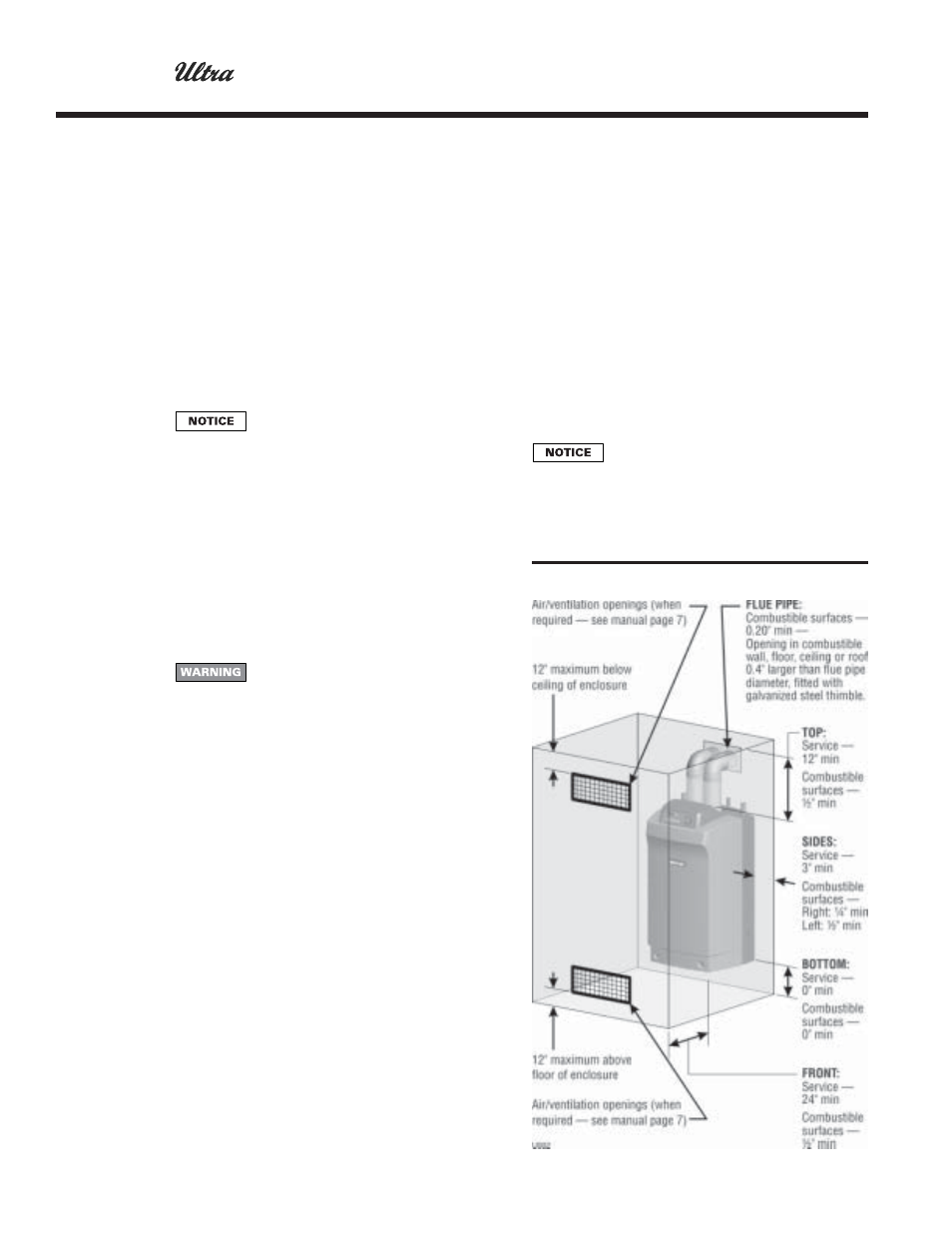 Prepare boiler location, Boiler manual | Weil-McLain ULTRA 80  EN User Manual | Page 6 / 44