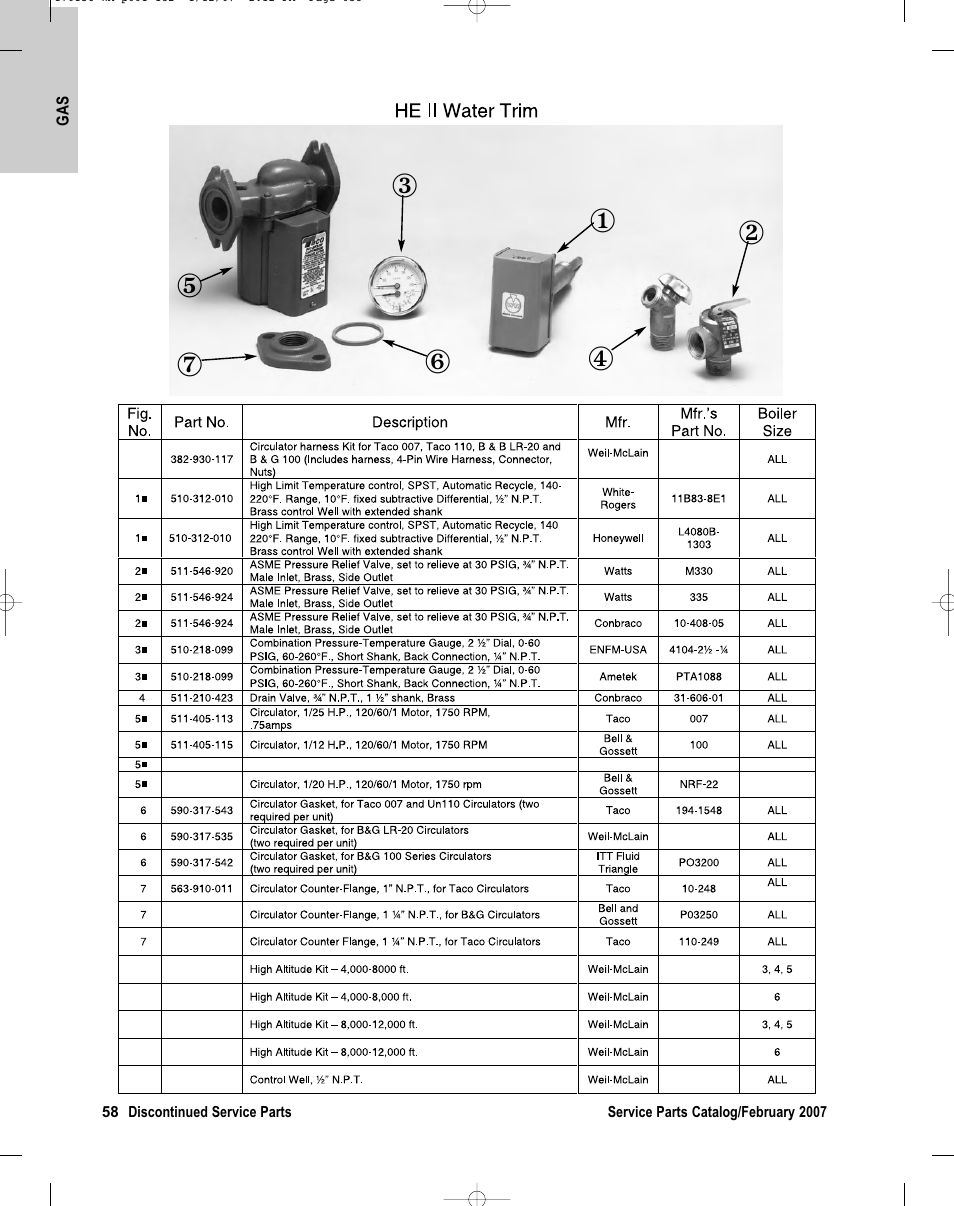 Weil-McLain HE II Boiler User Manual | Page 3 / 5