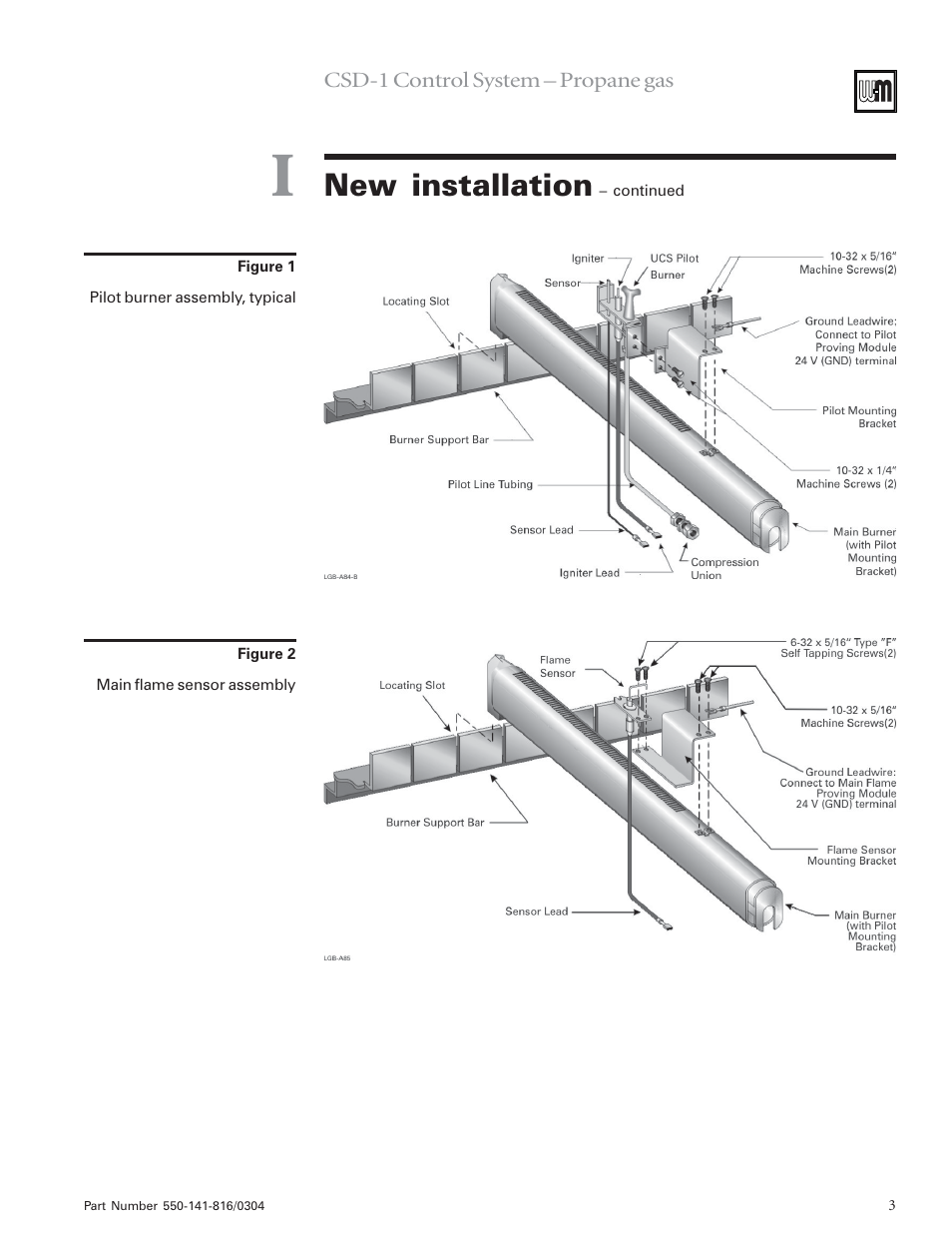 New installation | Weil-McLain LGB-6 User Manual | Page 3 / 12