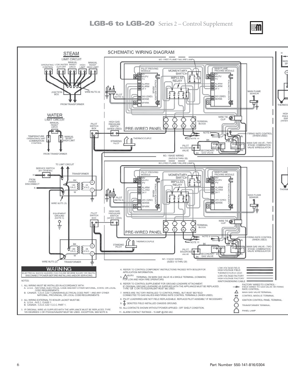 Lgb-6 to lgb-20 | Weil-McLain LGB-6 User Manual | Page 6 / 12