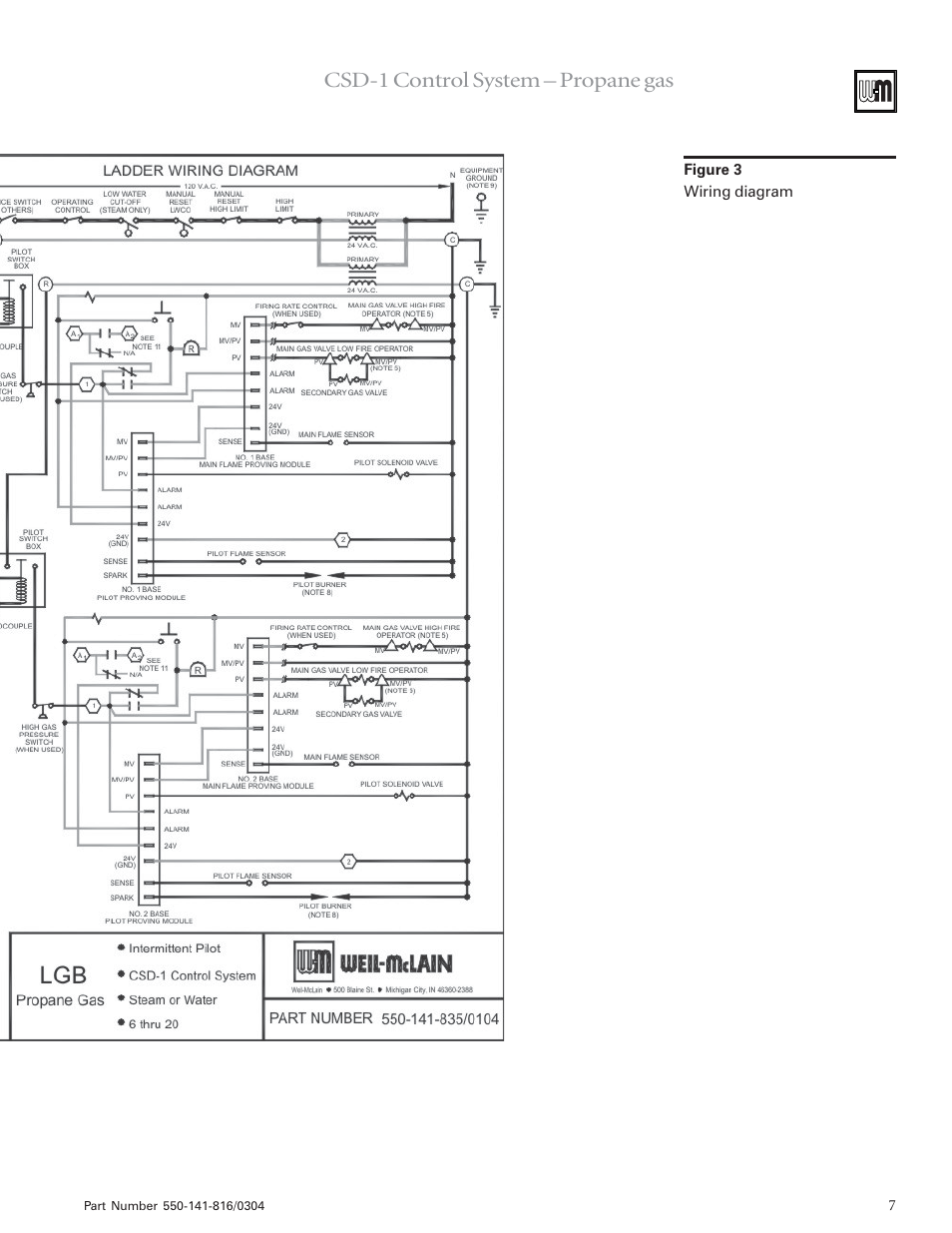Csd-1 control system – propane gas | Weil-McLain LGB-6 User Manual | Page 7 / 12
