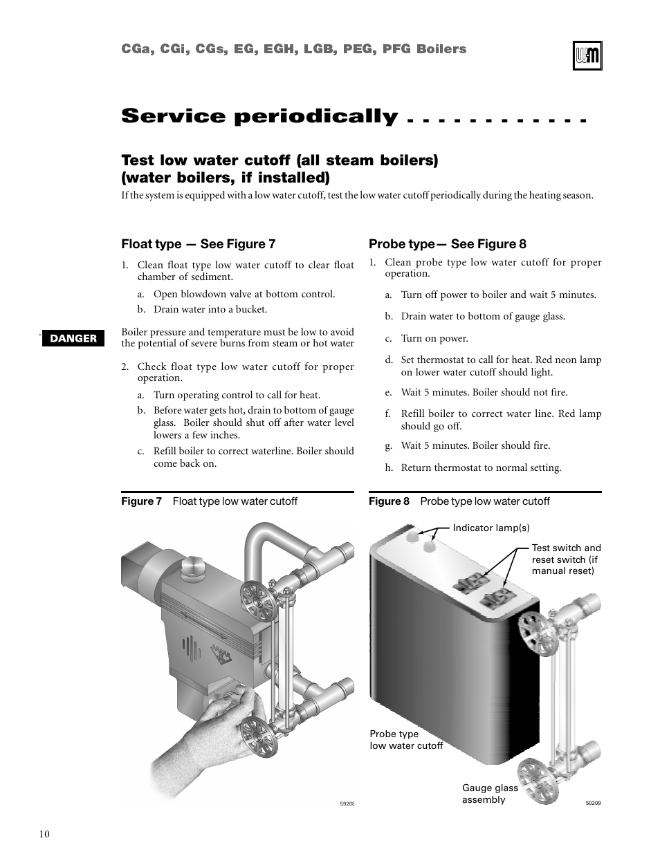 Service periodically | Weil-McLain CGi User Manual | Page 10 / 24