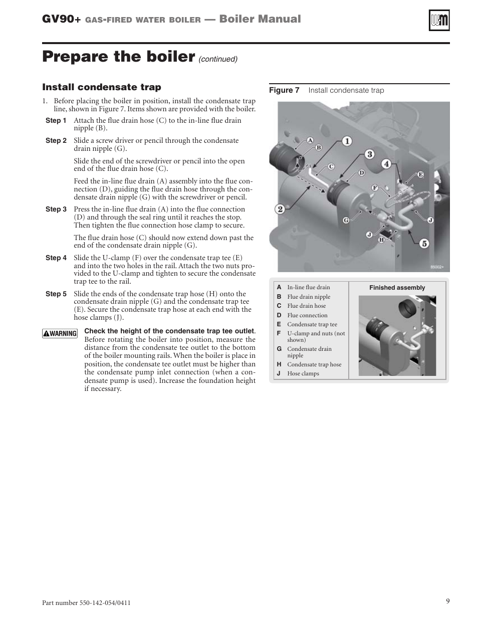 Prepare the boiler, Gv90, Boiler manual | Weil-McLain GV90+ User Manual | Page 9 / 108