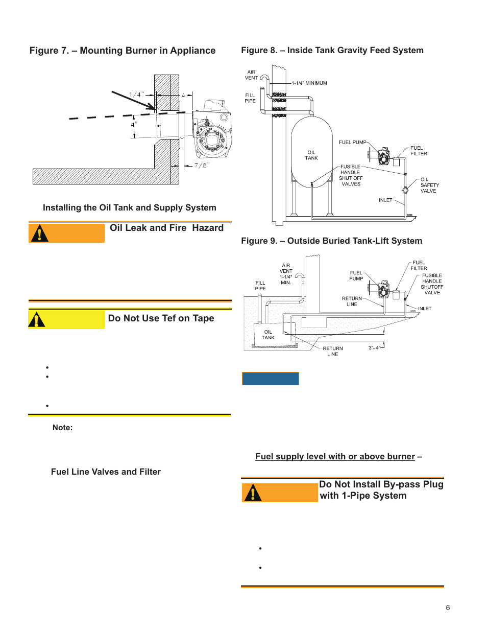 Caution, Mount burner on appliance | Weil-McLain UO-3 CV User Manual | Page 13 / 25