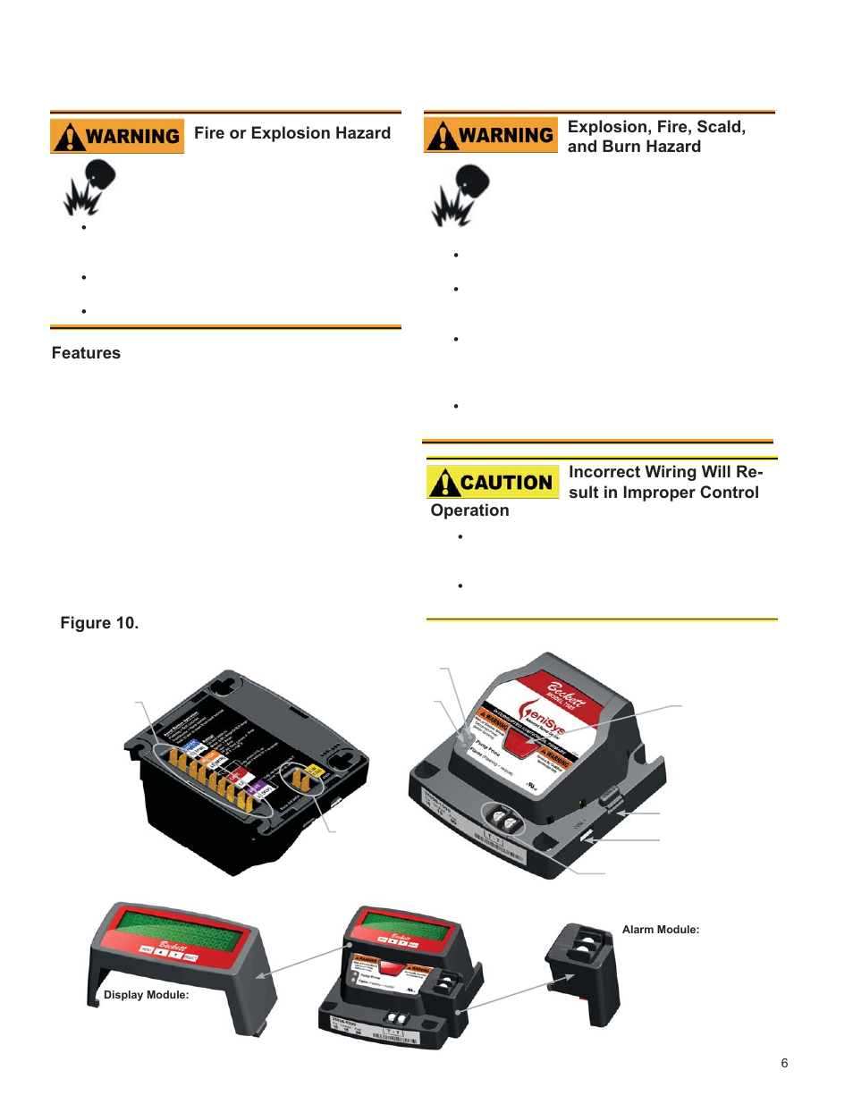Genisys model 7505 control wiring, Burner controls | Weil-McLain UO-3 CV User Manual | Page 15 / 25